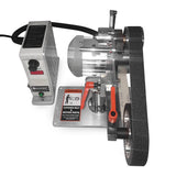 Fucina 1x30 Belt Grinder 110V/60Hz 0.9Hp Servo Motor with VFD and Horizontal Position for Knife Making