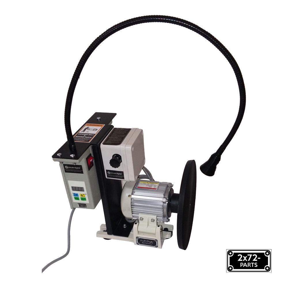 Fucina 9" Disc Grinder Motor 110V/60Hz 2.25 Hp with VFD & LED Work Light